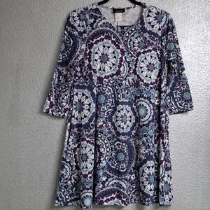LTX Multi Colored Kalidescope Mini Dress   Size M